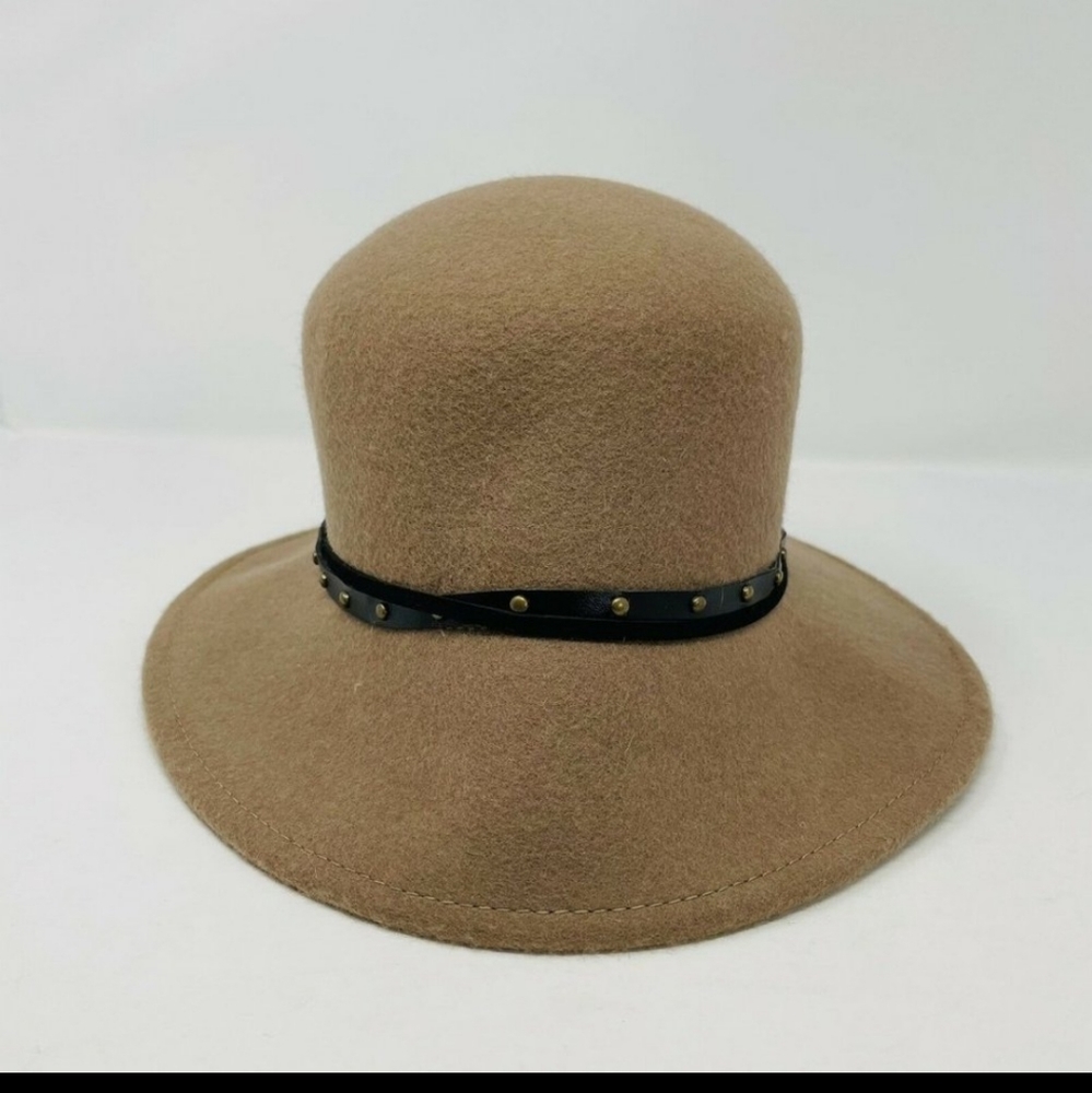 Nine West One Size Adjustable Wool Felt Trench Hat